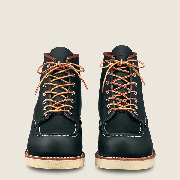 Red Wing Heritage Bot Erkek - Classic Moc - 6-Inch Portage Deri - Lacivert - 16ZNADWBP